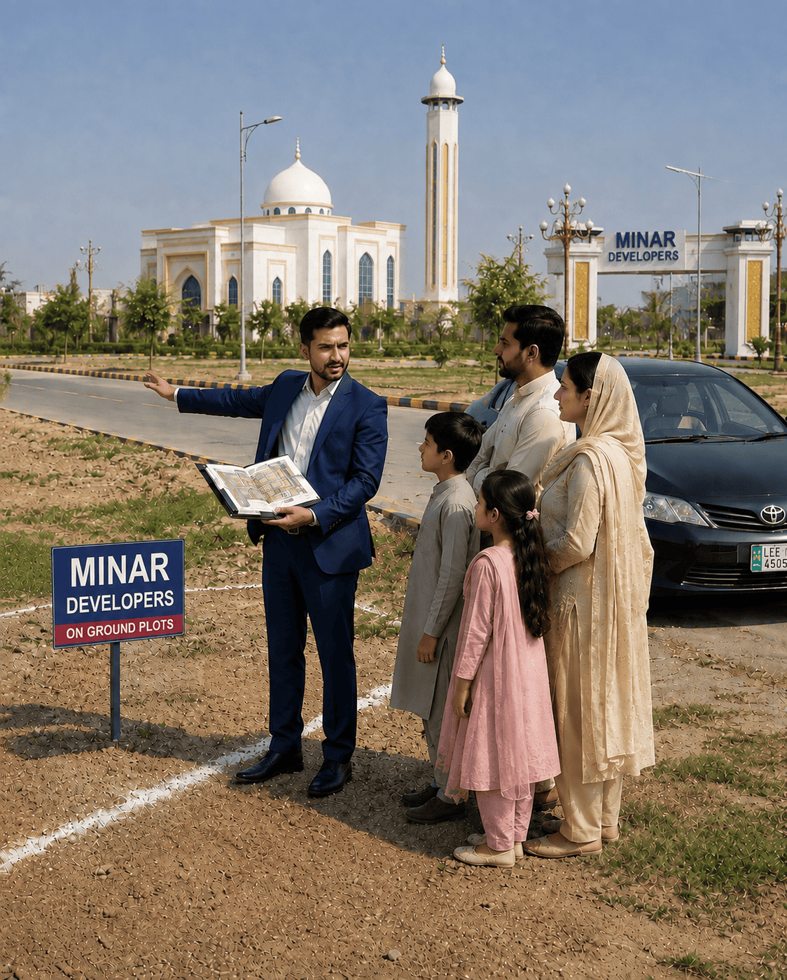 On-Ground Plots Al-Maalik Garden