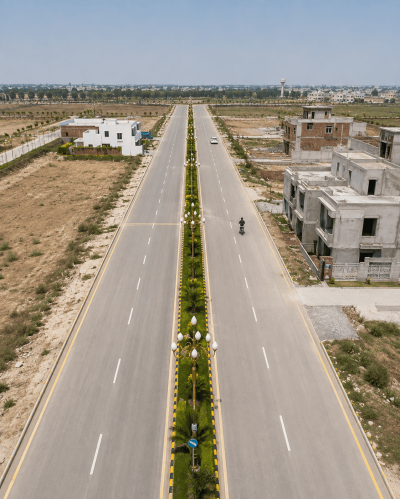 Carpeted Roads Minar Housing City